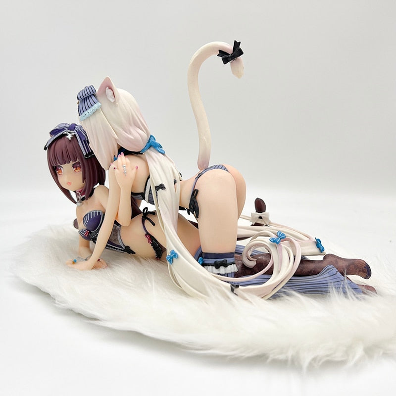 13cm Nekopara Chocola Sexy Anime Figure Nekopara Vanilla Action Figure Vanilla/Chocola Figurine Anime Girl Adult Model Doll Toys