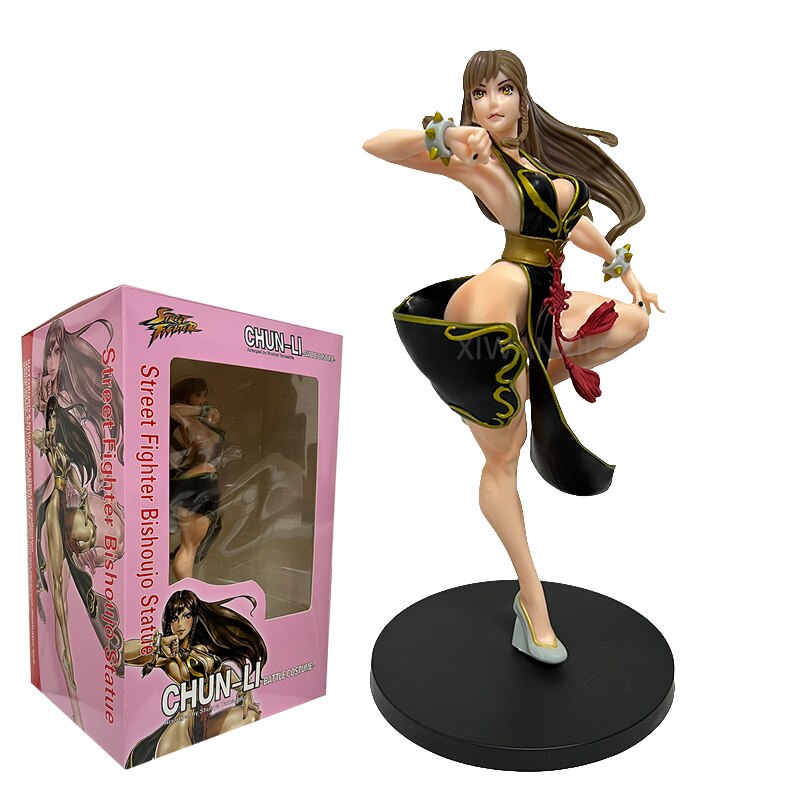 40cm The King of Fighters Mai Shiranui Sexy Anime Figure Street Fighter Chun Li Battle Costume Action Figure Adult Doll Toys