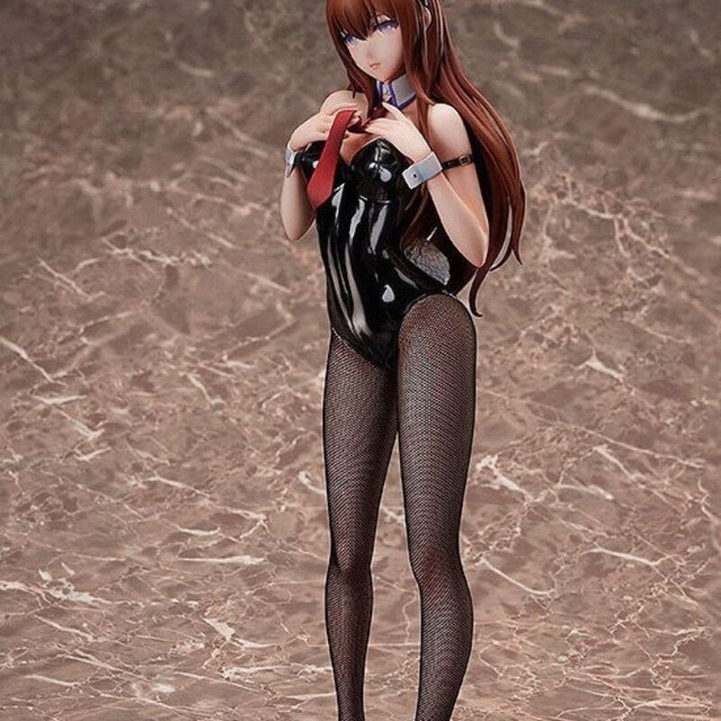 B-STYLE Steins Gate Kurisu Makise Sexy Anime Figure Bunny Ver. Action Figure FREEing Kurisu Makise Sexy Figurine Model Toy 40CM