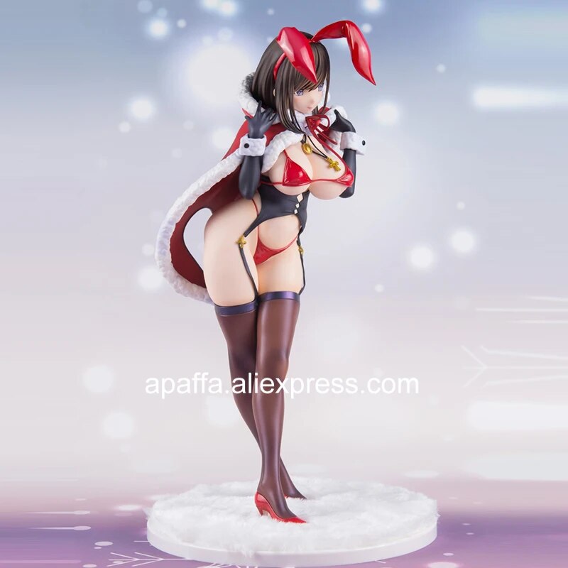 28cm Anime Native Mataro Christmas Bunny Sexy Girl Action Figure Toy Matarou Bunny Sexy Figure Anime Adult Collection Model Doll