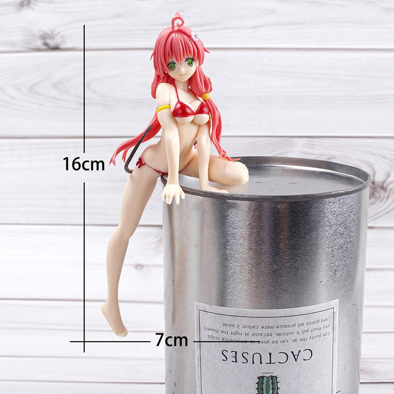 12cm Anime Figure Asuna Sexy Girl Swimsuit Japanese PVC Action Figure Toys Collection Model  Two-dimensional Anime Computer Case