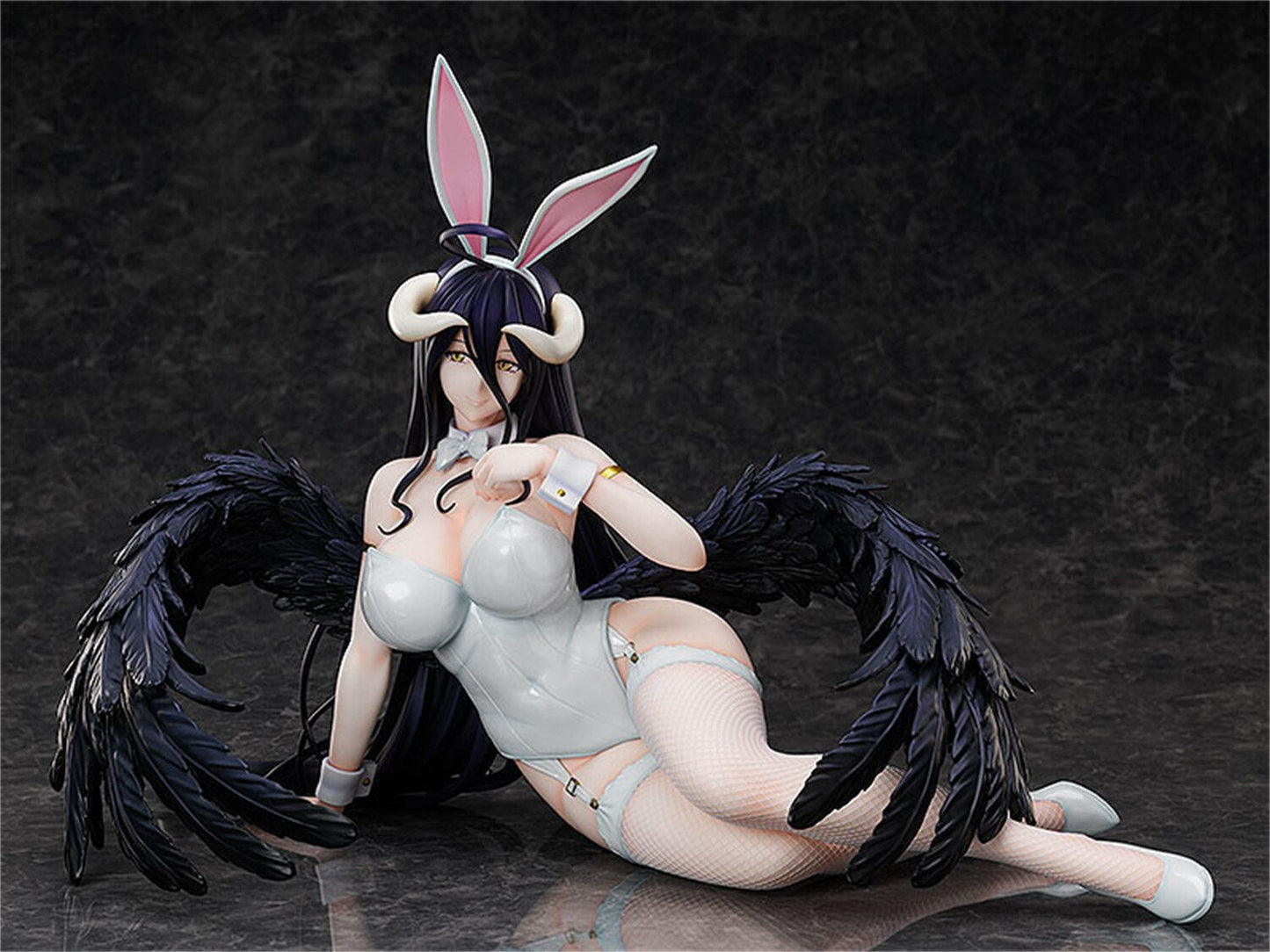 30cm Overlord IV Albedo B-style Bunny Ver Sexy Nude Girl Model PVC Anime Action Hentai Figure Adult Toys Doll Gifts