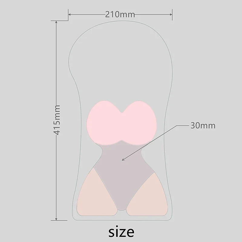 New Creative Whole Body 3D Large Mouse Pad Sexy Girl Silicone vagina boobs Arm Wrist Rest Anime Ass Oppai Mousepad