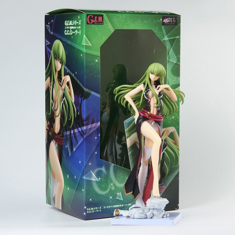 21cm G.E.M. Code Geass: Lelouch of the Rebellion R2 Sexy Anime Figure C.C. Action Figure C.C. Swimsuit Figurine Model Doll Toys