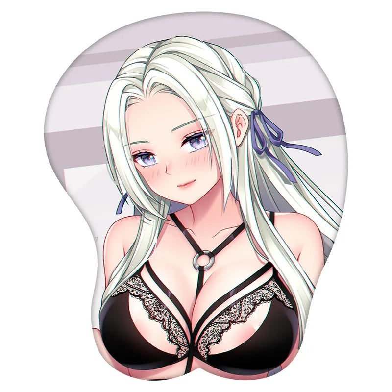 3D Mouse Pad Edelgard Von Hresvelgr Fire Emblem Anime Wrist Rest Silicone Sexy Creative Gaming Mousepad Mat