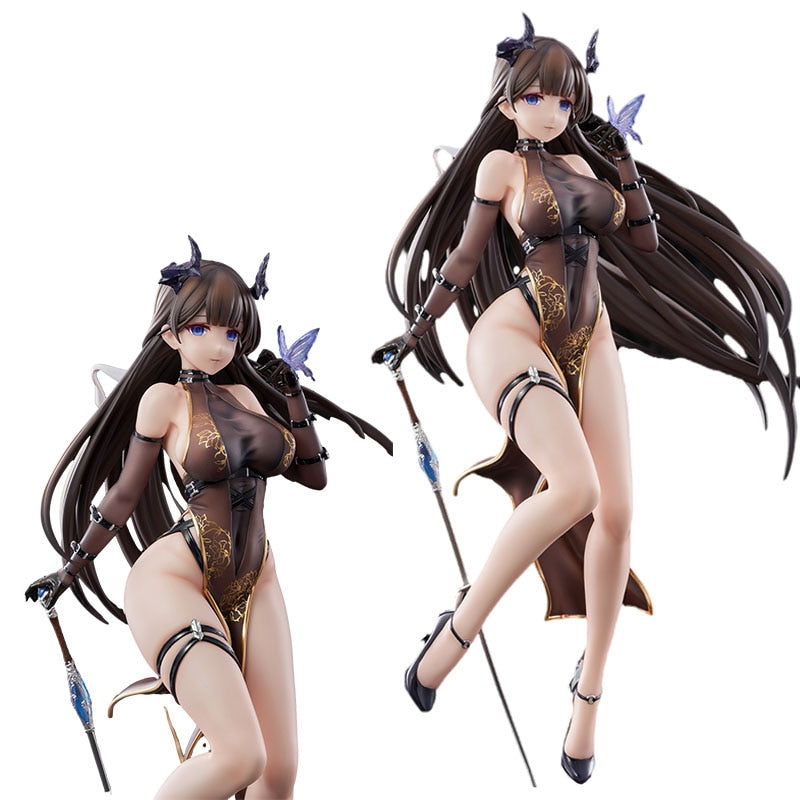 26CM Anime Figures Lost Order Moyan Devil Ver 1/7 Scale Sexy Cheongsam Standing Girl PVC Statue Model Decoration Collection Doll