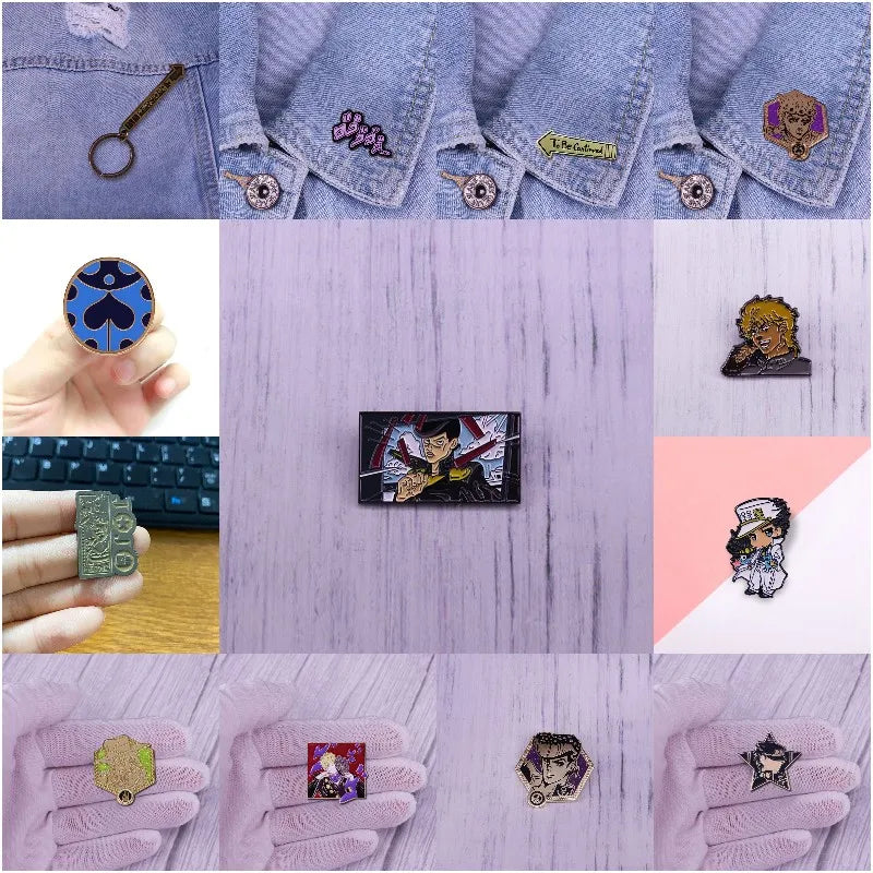 Wholesale Fun Anime Movie Figure Hard Enamel Pins Collect Metal Cartoon Backpack Collar Lapel Brooches Jewelry Gifts for Friends