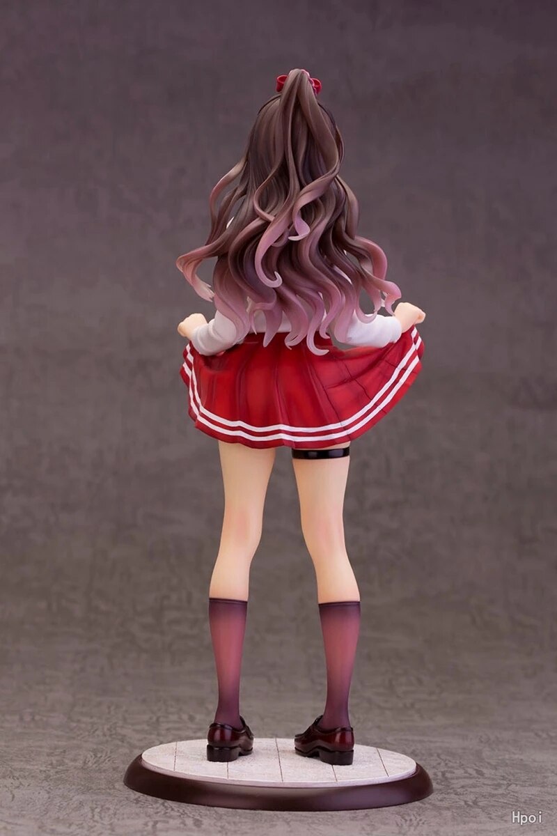 18CM Misaki Kurehito Anime Hatano Sharo Action Figure Sexy Bikini Pleated Skirt Beautiful Girl Standing Model Toys PVC Gift Doll