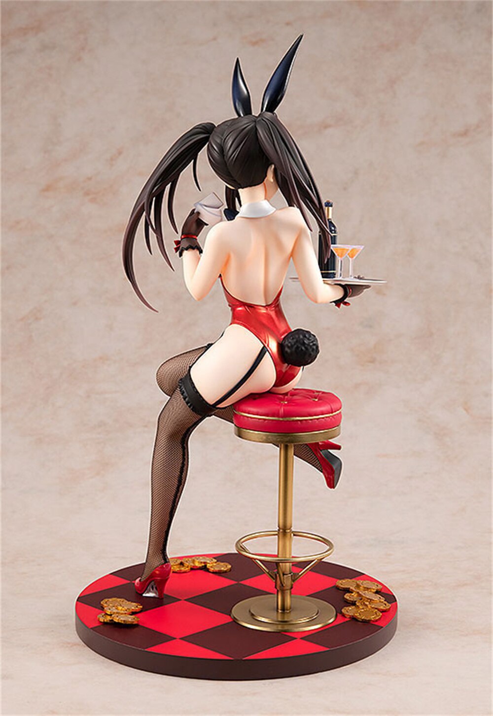 26cm Date A Live Tokisaki Kurumi 1/7 Bunny Ver PVC Action Figure Sexy Cut Girl Anime Hentai Model Dolls Collection Gift Toys