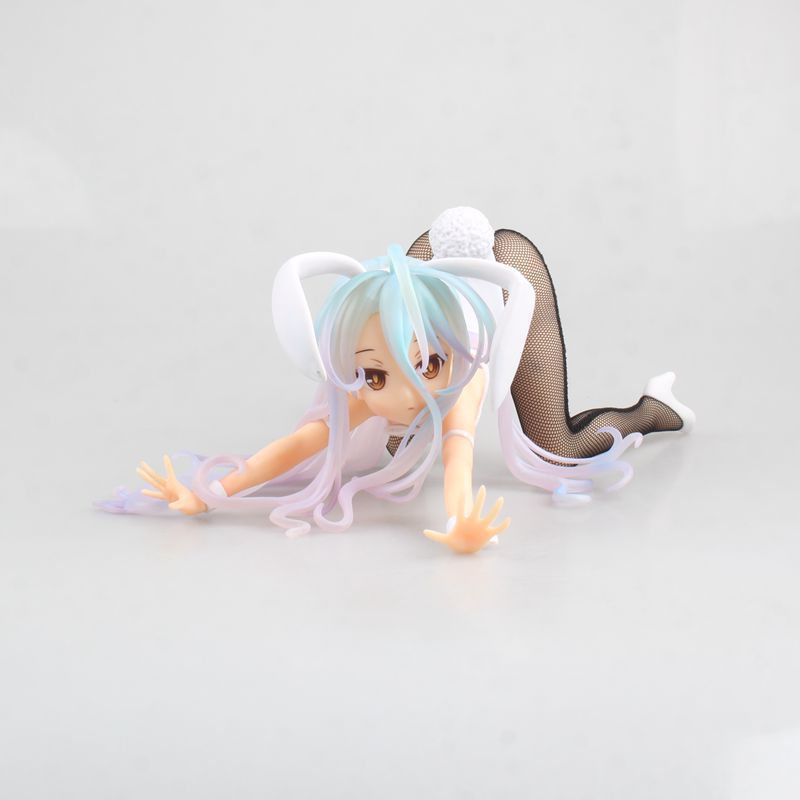 No Game No Life SHIRO Rabbit Girl Bunny Girl PVC Action Figure Toys 12cm