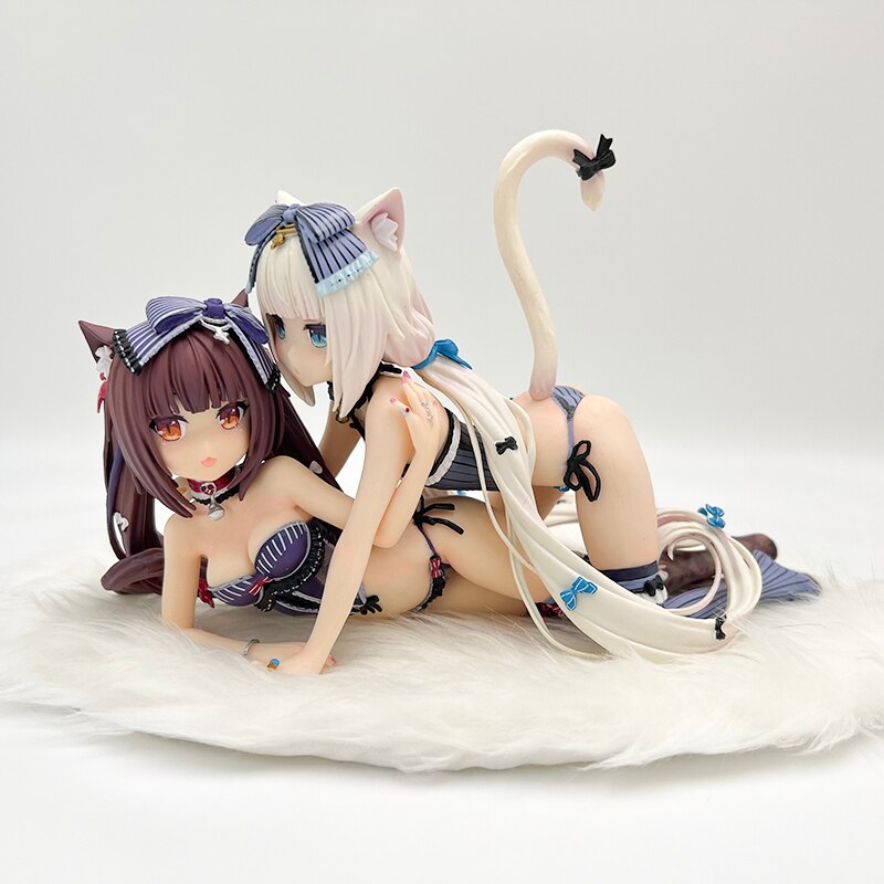 13cm Nekopara Chocola Sexy Anime Figure Nekopara Vanilla Action Figure Vanilla/Chocola Figurine Anime Girl Adult Model Doll Toys