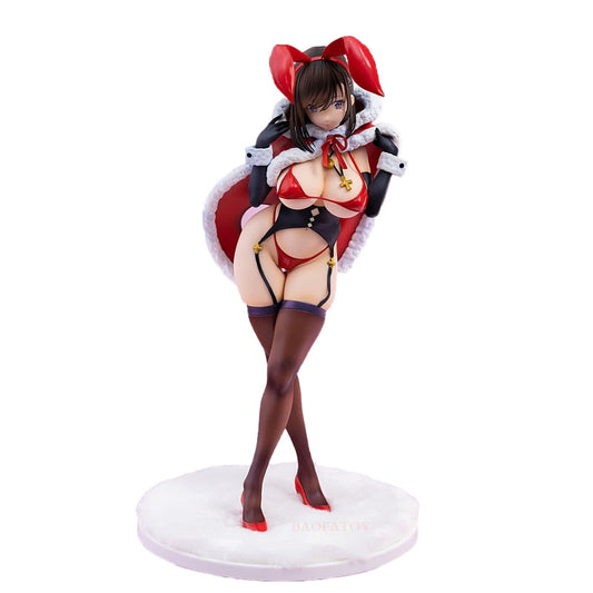 28cm Anime Native Mataro Christmas Bunny Sexy Girl Action Figure Toy Matarou Bunny Sexy Figure Anime Adult Collection Model Doll