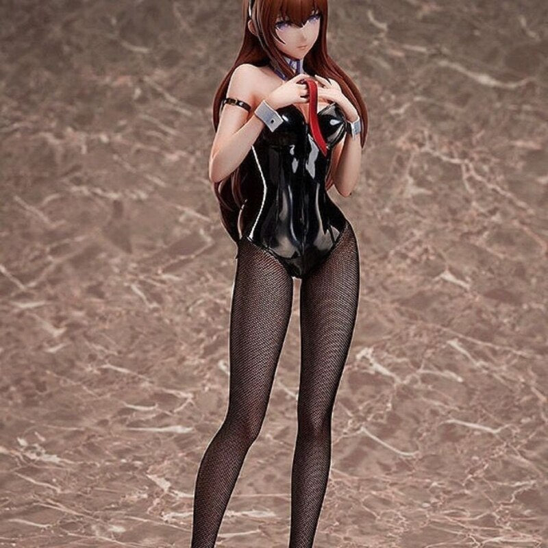 B-STYLE Steins Gate Kurisu Makise Sexy Anime Figure Bunny Ver. Action Figure FREEing Kurisu Makise Sexy Figurine Model Toy 40CM