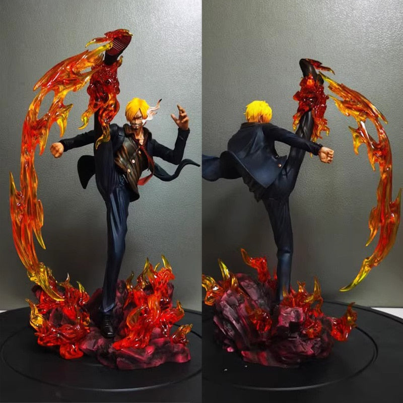 30CM Anime One Piece Figure GK Diable Jambe Vinsmoke Sanji Action Figure A Taste of Straw Sanji PVC Collection Model Toy