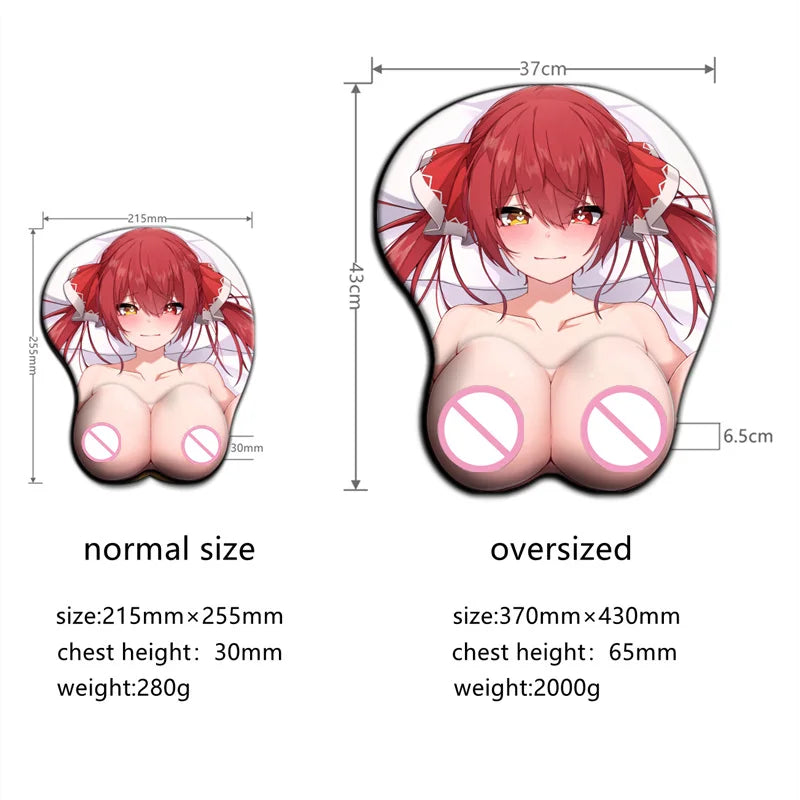 Hololive Houshou Marine Super Large Size Big Oppai Mouse Pad Shirogane Noel Sexy 3D Anime Gaming Boobs Mat Ass Gaming MousePad