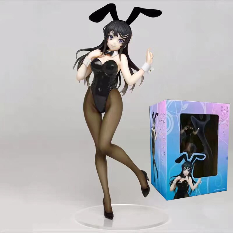 30cm FreeWillStudio FU Bunny Girl Anime Figure Senpai Mai Sakurajima Sexy Action Figure Adult Collectible Model Doll Toys Gifts