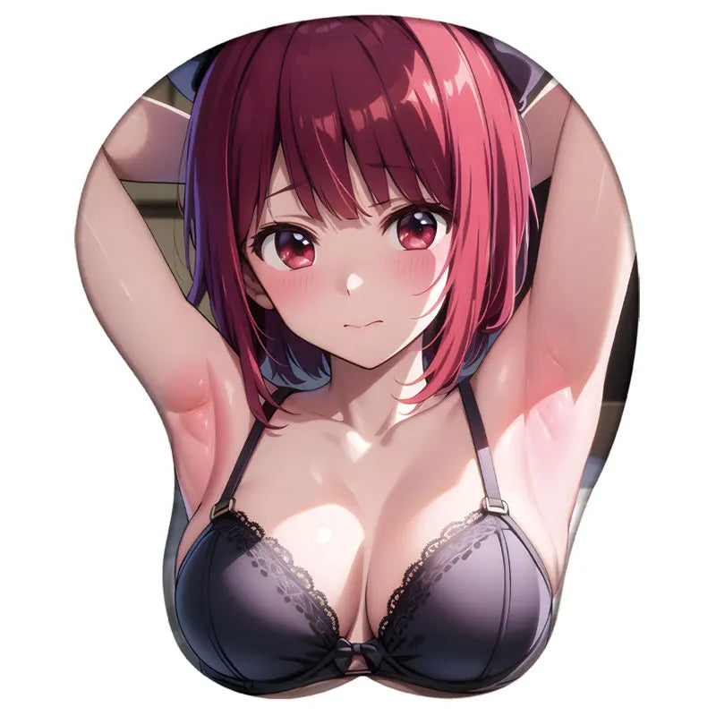 Hoshino Ai Ruby Kana Akane 3D Silicone Mousepad Anime Oshi No Ko 3D Wristband Mouse Pad Anime Gaming Diy 3D Wrist Rest Mouse Mat