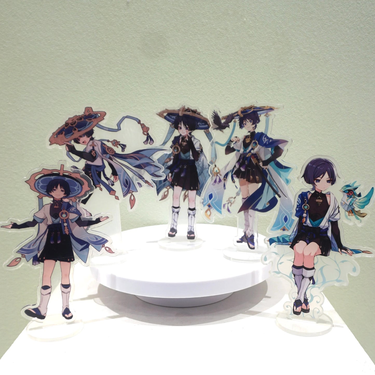 Anime Genshin Impact Figure The Wanderer Scaramouche Acrylic Stand Model Plate Desk Bedroom Decortion Friend Gifts Hot Sale