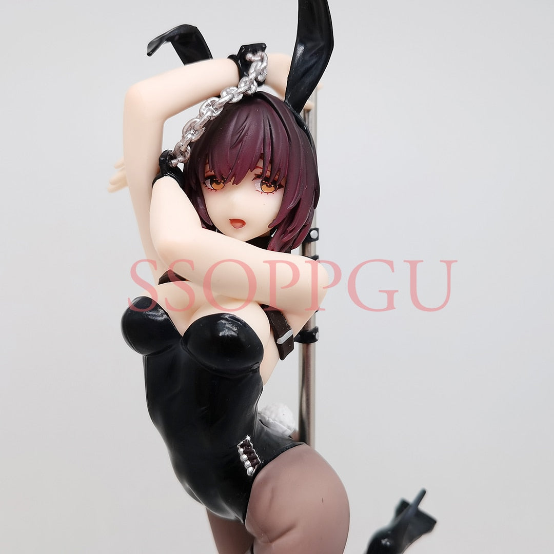 FreeWillStudio Bunny Girl Fu Figure Steel Tube Dance Sakurajima Mai Adult Girl PVC Action Figure Model Doll Toys Collection Gift