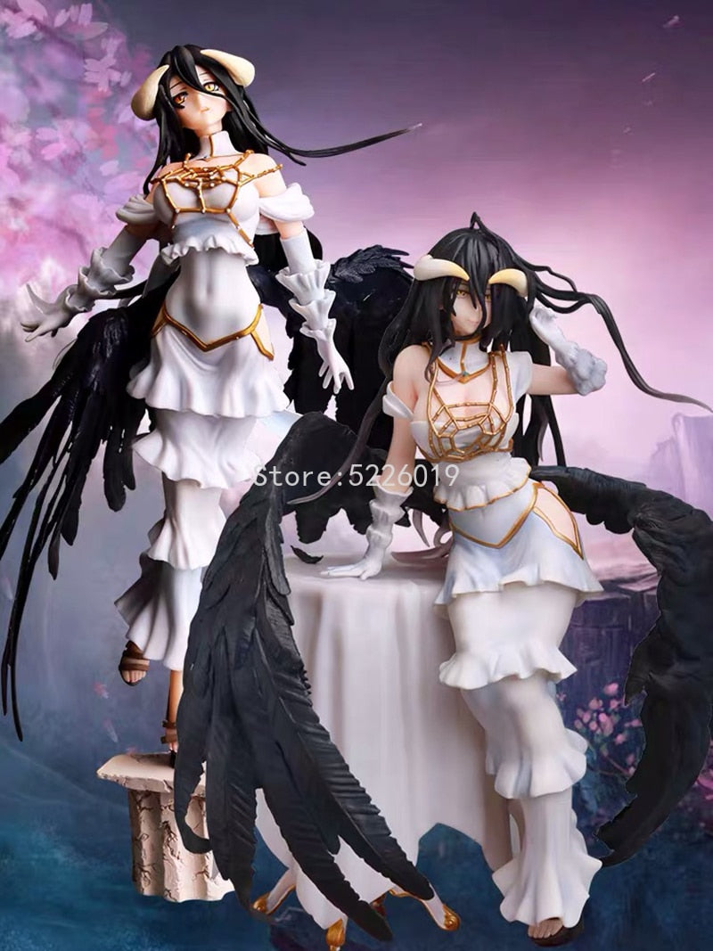 28cm Overlord Albedo Anime Figure Overlord III Albedo So-Bin Action Figure 642# Albedo Figurine 631# Ainz Ooal Gown Figure Toys