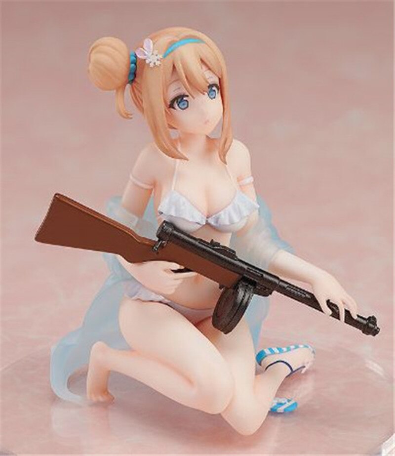 Native Anime Girls Frontline Figure Suomi KP-31 Doll Swimsuit Japanese Sexy Girl PVC Action Figurine Model Collection Toy Gift