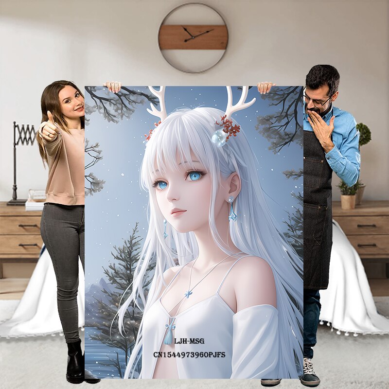 Hot Body Anime Sexy Girl Modern Blanket Flannel Soft Plush Hentai Sofa Bed Throwing Cartoon Blankets for Beds Gifts Dropshipping