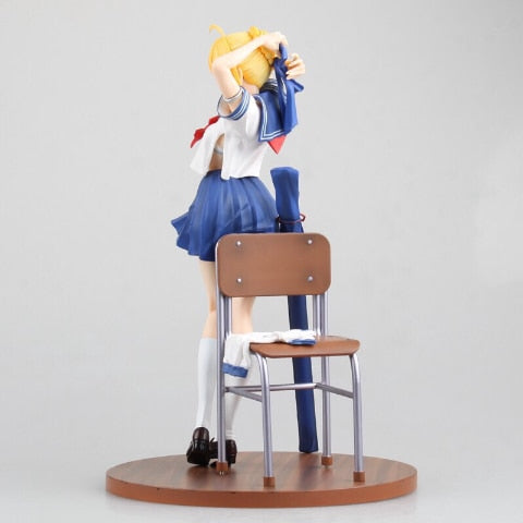 25cm Anime Figure Toys Sailor suit girls can change clothes PVC Action Figure Toys Collection Model Doll Gift