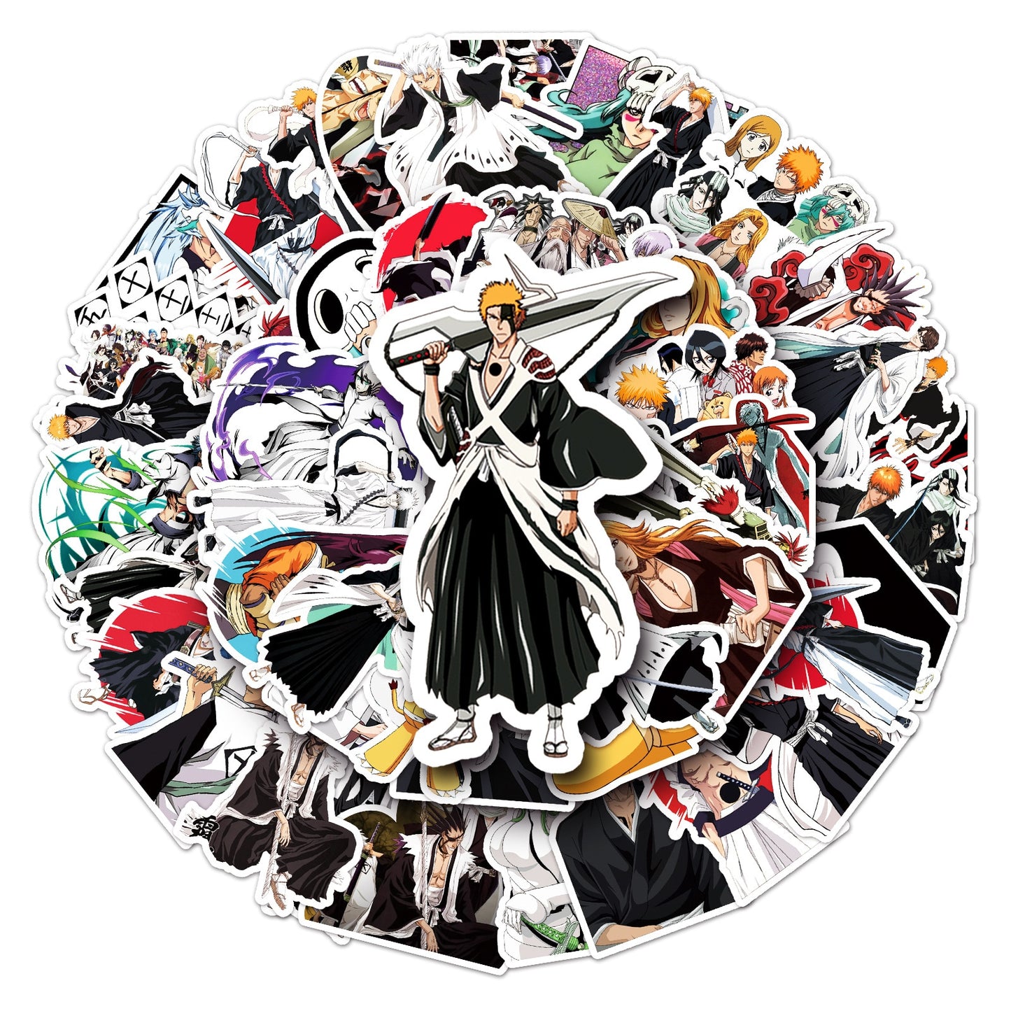 50pcs Japanese Anime BLEACH Stickers| for Skateboard Luggage Guitar Motorcycle Laptop Graffiti Sticker Kid