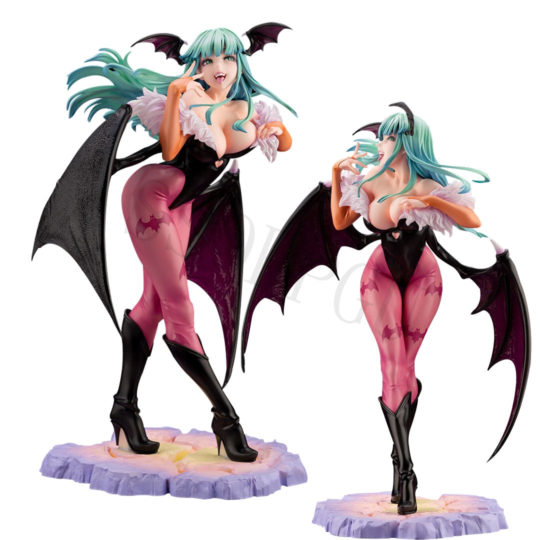 VAMPIRE HUNTER Darkstalkers: The Night Warriors Morrigan Aensland Anime Girl PVC Action Figure Toy Statue Collection Model Doll