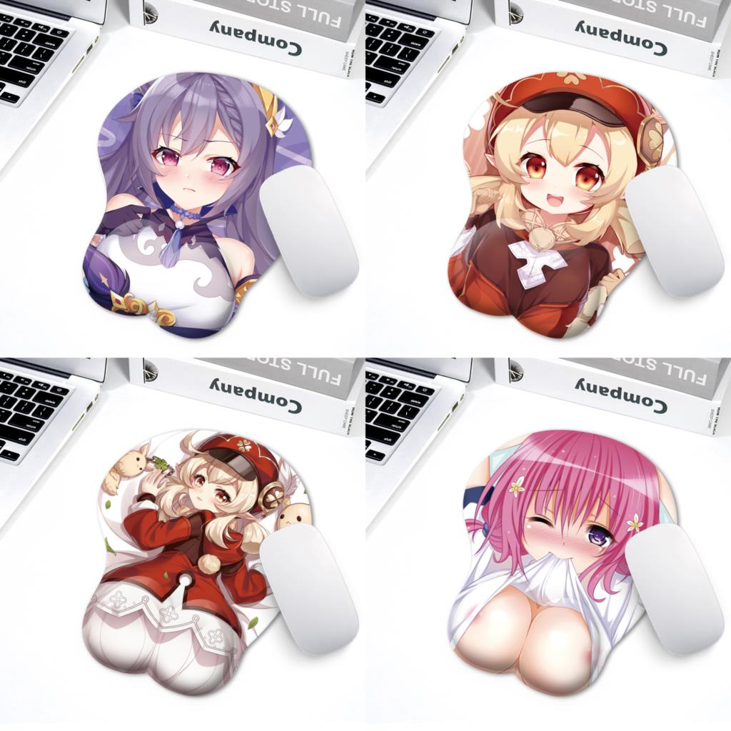 3D Boobs Mousepad | Oppai Ass Tits Mouse Pad | Silicone boobs mousepad