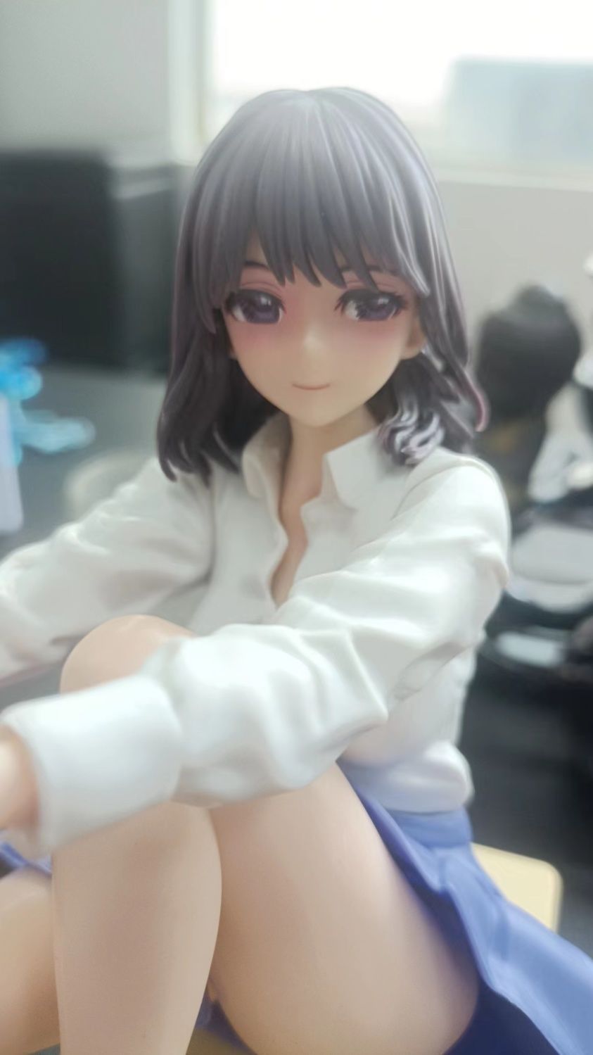 25CM  Japanese Anime Wind Blown After Class Sexy Girl Figure Pvc Action Figure toys Hentai model doll gift