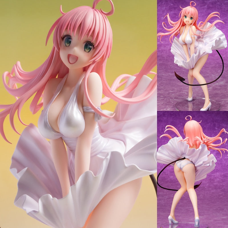 23cm To Love-Ru Darkness  Lala Satalin Deviluke Dress Style 1/7 PVC Action Figure Toy Statue Adults Collection Model Doll