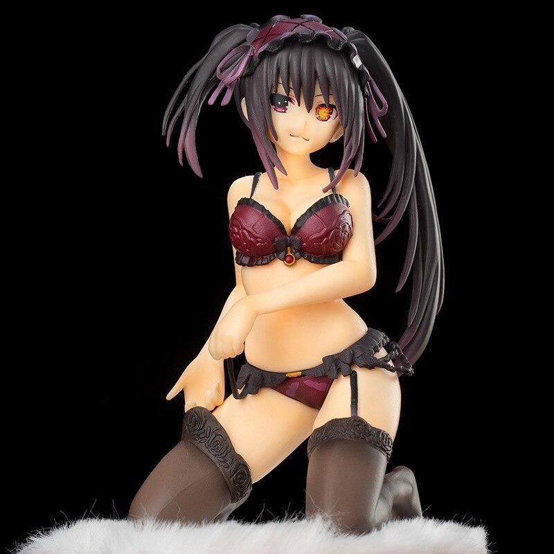 16cm Anime Movie Date A Live Figure Kurumi Tokisaki Sexy Swimsuit Figure Sexy Girls Action Figures PVC Model Statue Collection