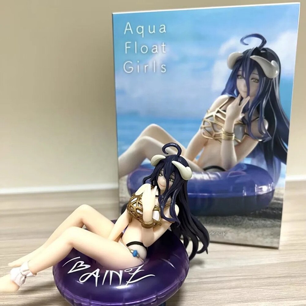 Overlord Iv Albedo Swimming Ring Aqua Float Girls Anime Figure Action Model Collectible Toys Gift