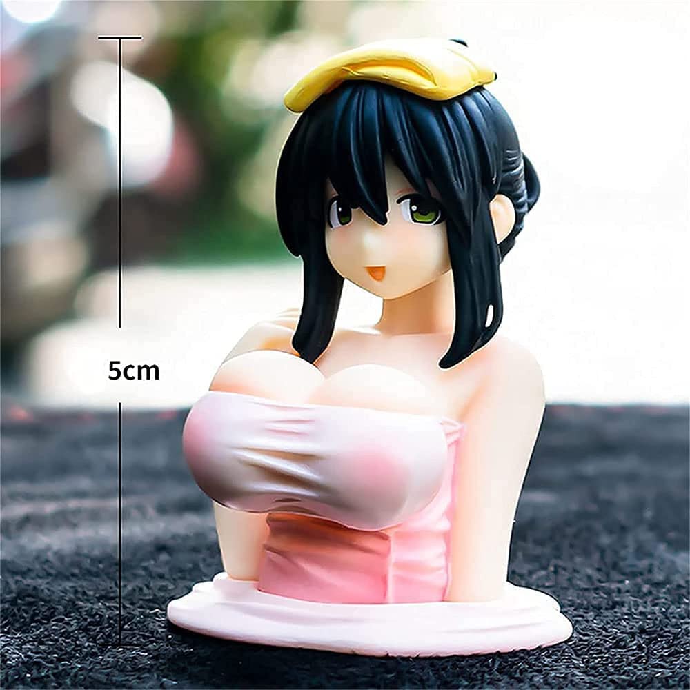 Chest Shaking Girls Car Ornaments | Cute Anime Girl Figure with Shaking Chest |  Shake Girl Car Dashboard Decorations