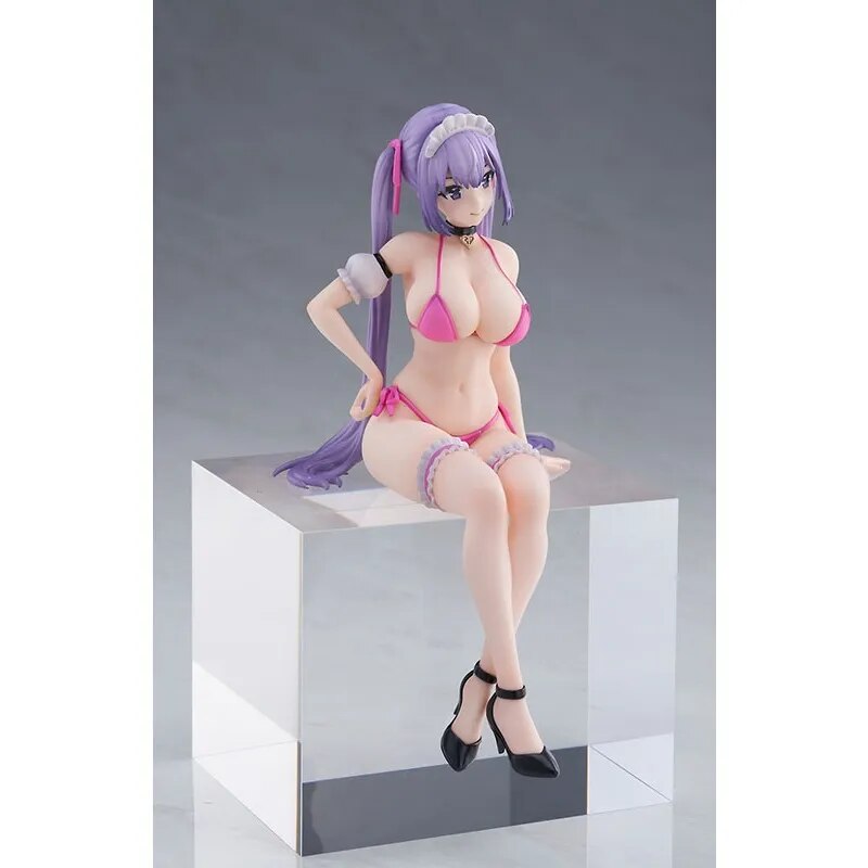 15cm Hentai Mataro Desktop Maid Melty chan Sexy Girl Anime Figure Pink Charm Ayaka chan Action Figure Adult Model Doll Toys Gift