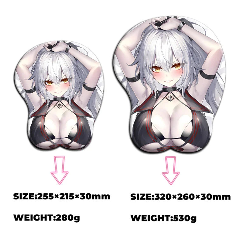 Fate stay Night Jeanne D&#39;arc Alter Gamer Anime Sexy Mouse Pad Cute Manga with Wrist 3D Big Oppai Silicone Gel Mat Mousepad