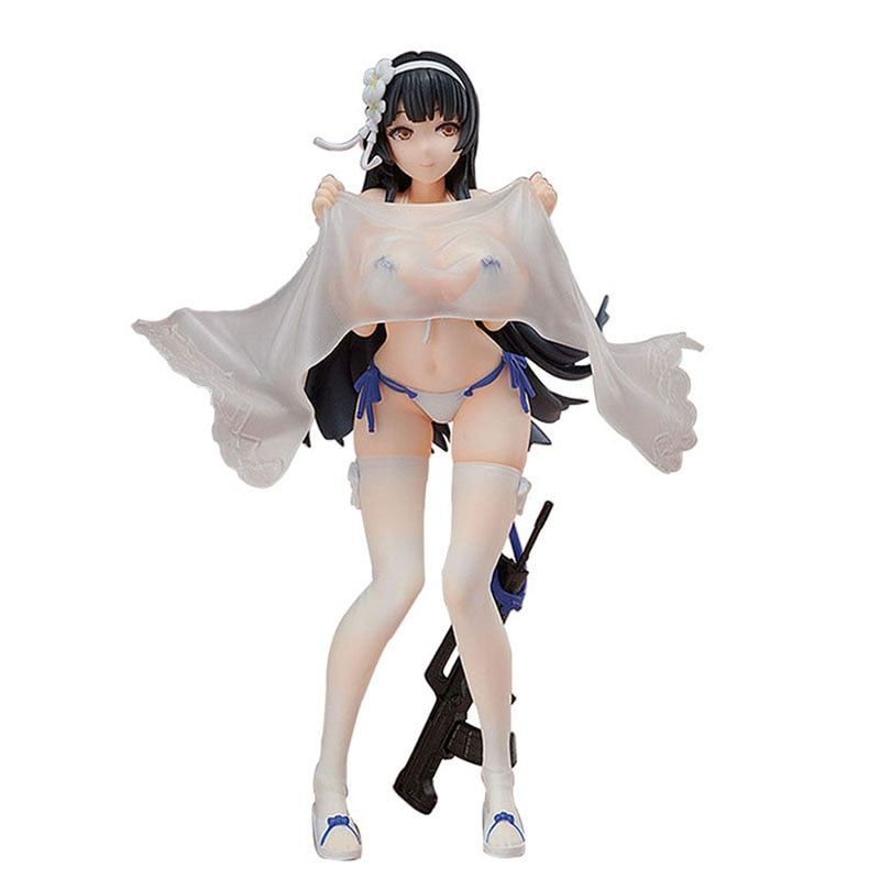 14CM Sexy Swimsuit Games Girls Frontline Anime Figure Sexy Undressing Standing Cute Girl Model PVC Static Toys Collection Doll