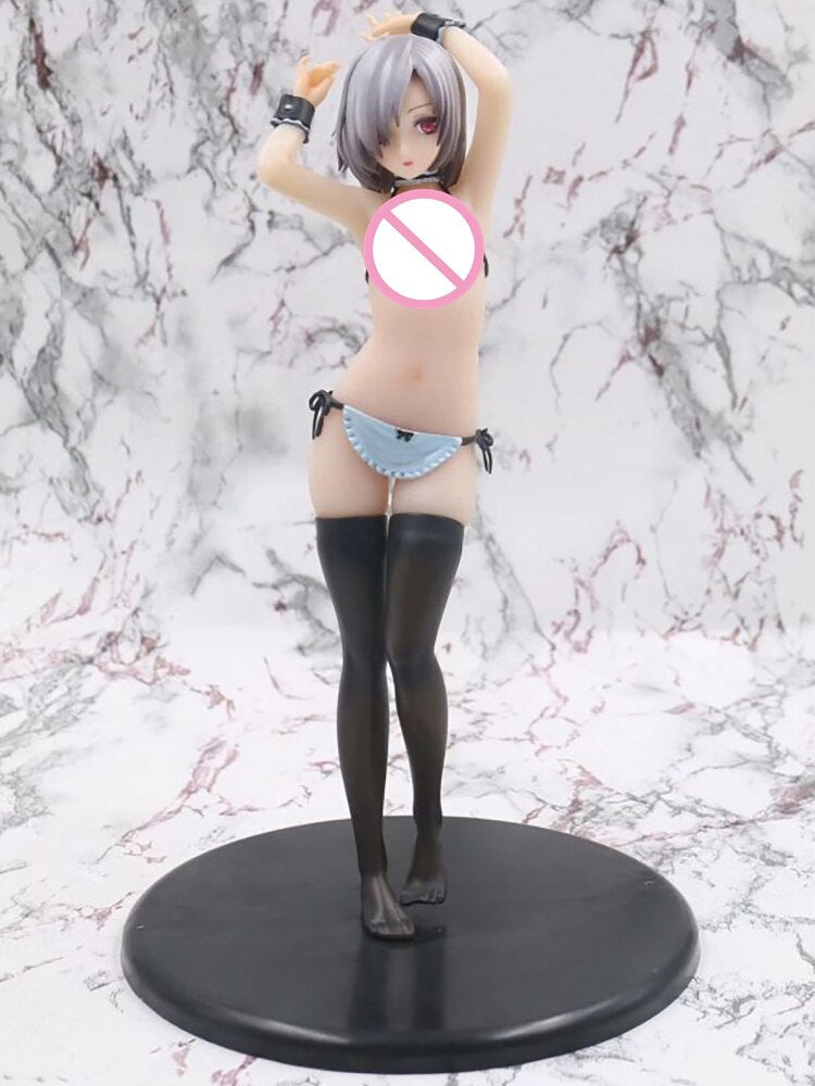 24CM Anime Action Figure Q-six Velvet Swimsuit Long &amp; Short Hair Ver. Sexy Girls 1/7 Scale Pre-Painted PVC Model Toys Brinquedos