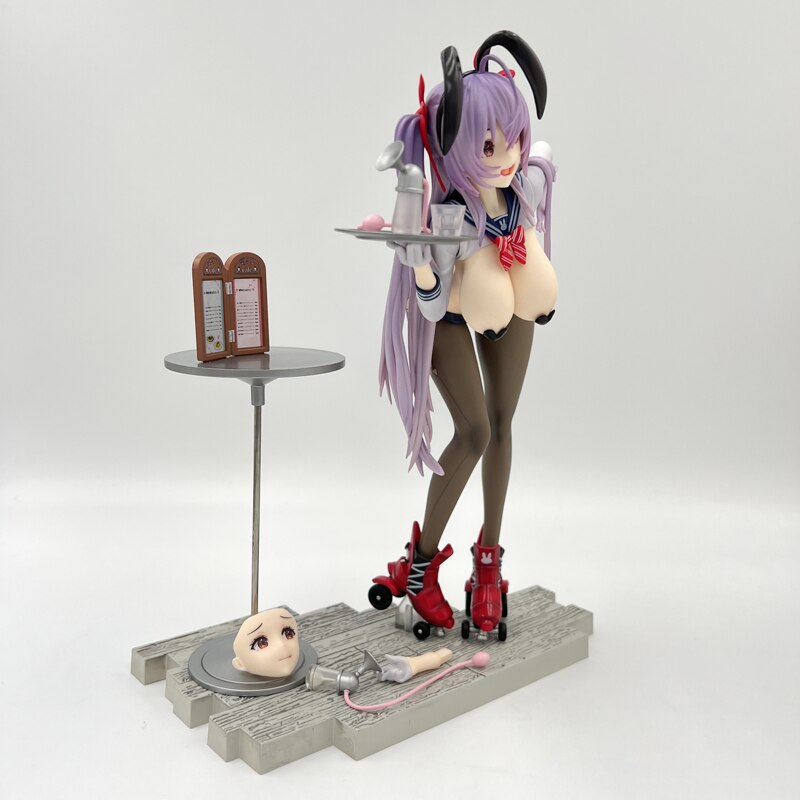 27cm Hentaii Native Rocket Boy Anime Girl Figure Mappaninatta Twintail-chan Bunny Girl Sexy Action Figure Adult Model Doll Toys