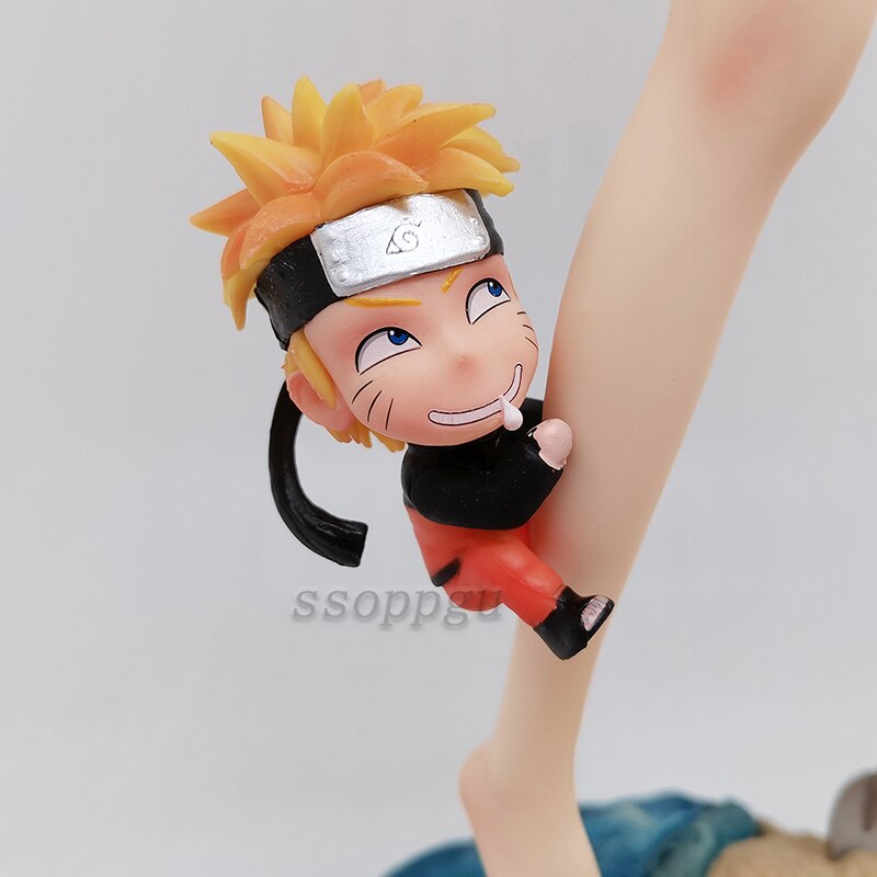 Anime Naruto Figure Beach Hyuga Hinata Adult Girl PVC Action Figure Collection Desktop Scene Statue Model Toys Doll Kids Gifts