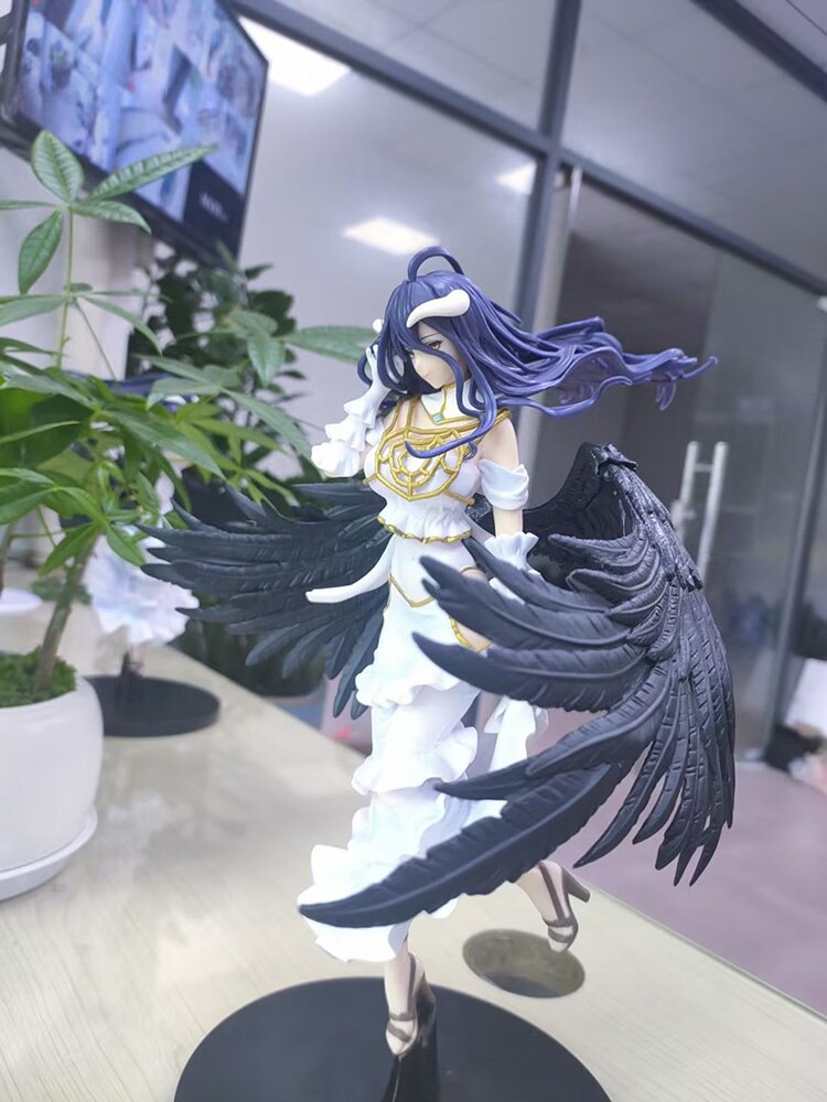 30cm Overlord IV Albedo Wing Anime Girl Figure Overlord Albedo Sobin Action Figure Adult Collectible Model Doll Toys