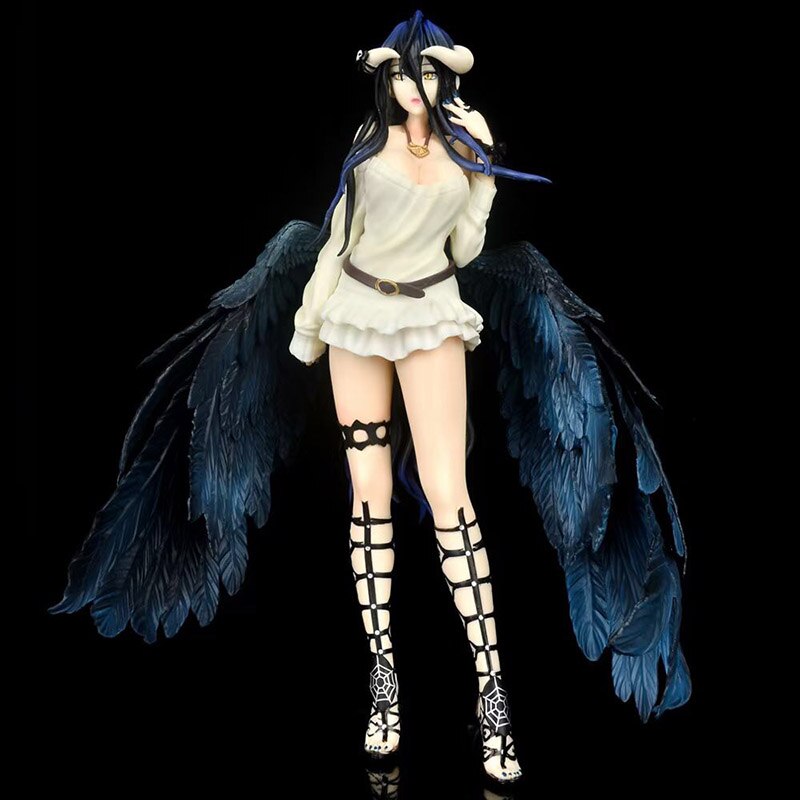 28cm Overlord Albedo Anime Figure Overlord III Albedo So-Bin Action Figure 642# Albedo Figurine 631# Ainz Ooal Gown Figure Toys