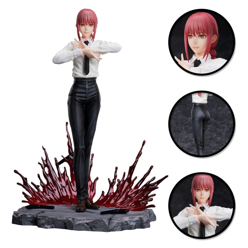 18cm Anime Makima Figure Power Chainsaw Man Action Figure Pochita Figure Scene Ornament Denji Model Doll Makima Toys PVC