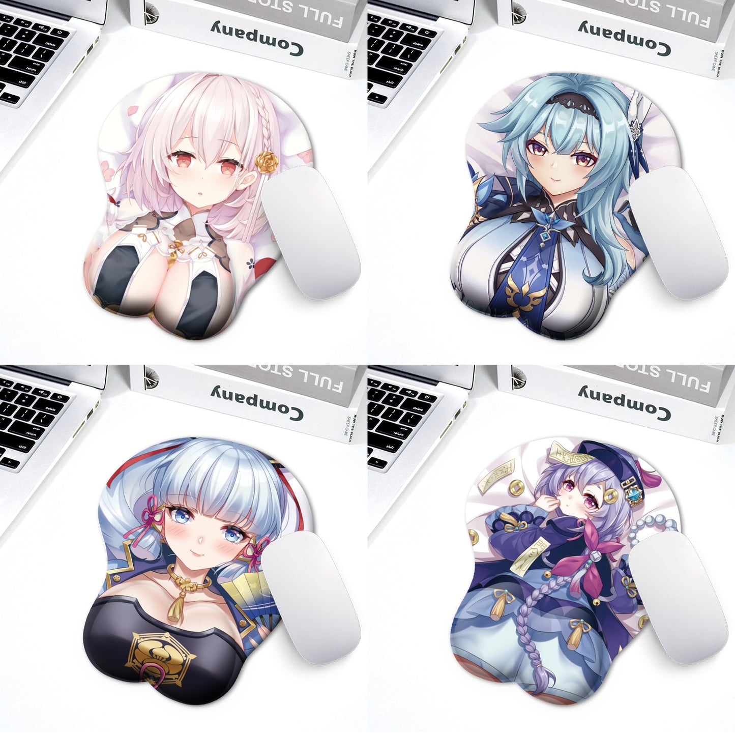 Mouse pad Creative cartoon animation 3D sexy breast pad Silicone mouse pad Wrist support Direct mail