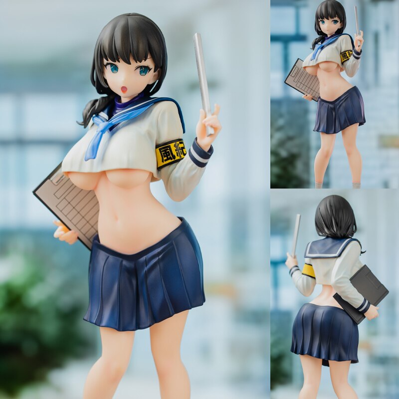 25cm Daiki Kougyou Majimeka! Fuuki Iin-san 1/6 Japanese Anime Collection toys Hentai model doll gift