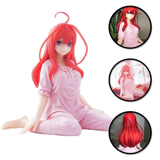 Anime Nakano Itsuki Figure M·A·Y Pink Pajama Model Toy Cute The Quintessential Quintuplets Figuine Action Doll