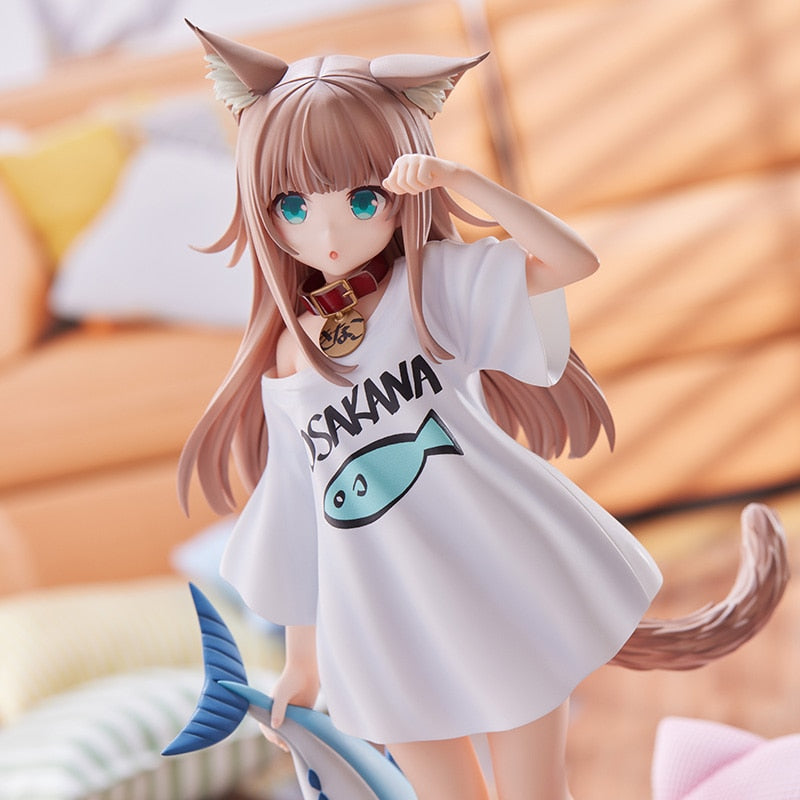 23cm My Cat is A Kawaii Girl Sexy Action Figure Rabbit Ears Sexy Lovely Cat Girls Action Figure Model Doll Collection Toys Gifts