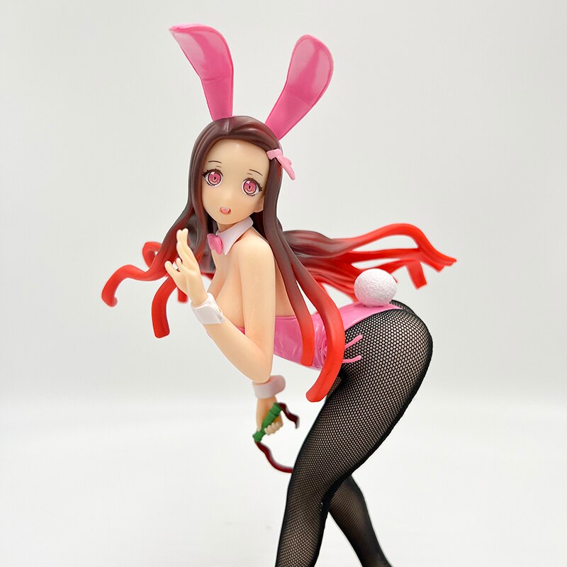 25cm Demon Slayer Kamado Nezuko Sexy Anime Figure Kimetsu no Yaiba Nezuko Bunny Girl Action Figure Collectible Model Doll Toys