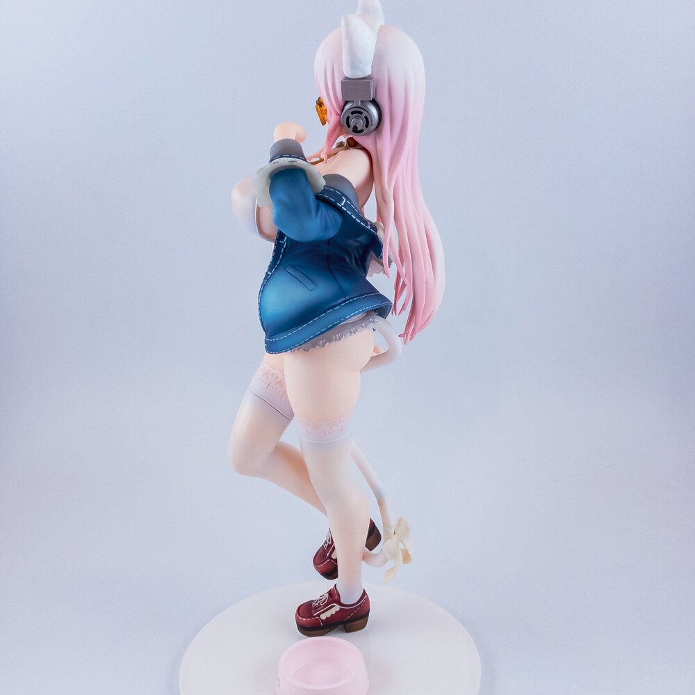 Waifu Figurine Hentai Anime Figure Girl Sexy Figure Sonico White Cat Ver. PVC Figure Collectible Model Anime Toy